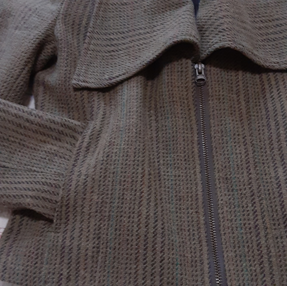 Jack...Medium Full Zip Spread Collar Wool Blend J… - image 1